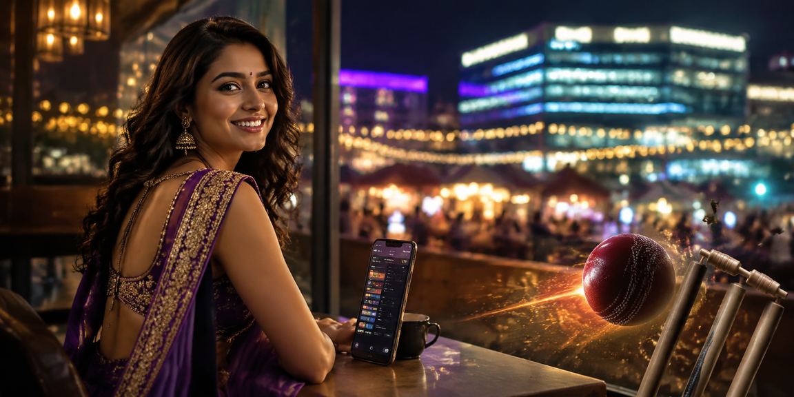 Indian cricket betting night market scene